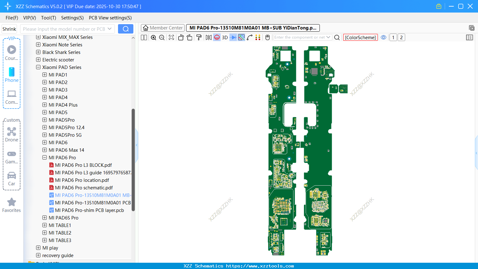 MI PAD6 Pro-13510M81M0A01 MB+SUB Bitmap